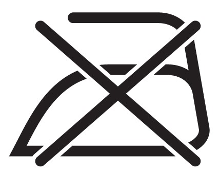 Do not iron or press